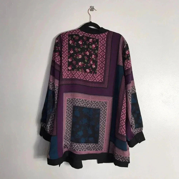 Chicos Womens Black Longsleeve Blazer Size 4 - Picture 2 of 11